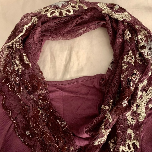 Anthropologie Akemi + Kin mauve lace top - Picture 6 of 6